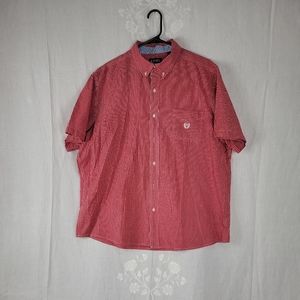Chaps Easy Care Men's  Short Sleeve Button Up Multicolor Shirt Size XXL.....D5